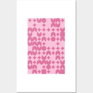 Valentines Day Geometric Pattern - Flowers #9 Posters and Art